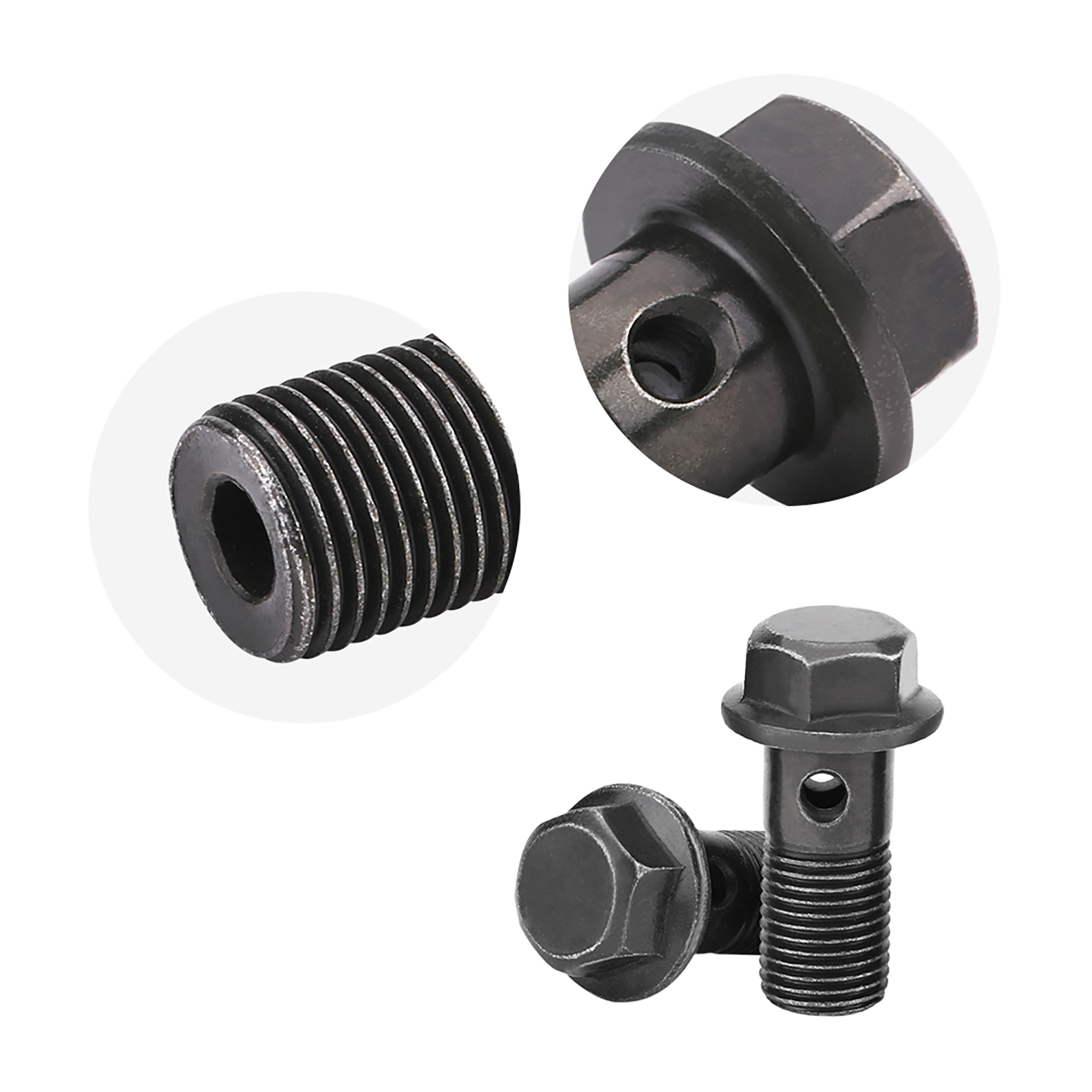 5 Stück M10x1,0 Mm Hohlschrauben Und Unterlegscheiben Für Motorradbremssattel Und Hauptbremszylinder