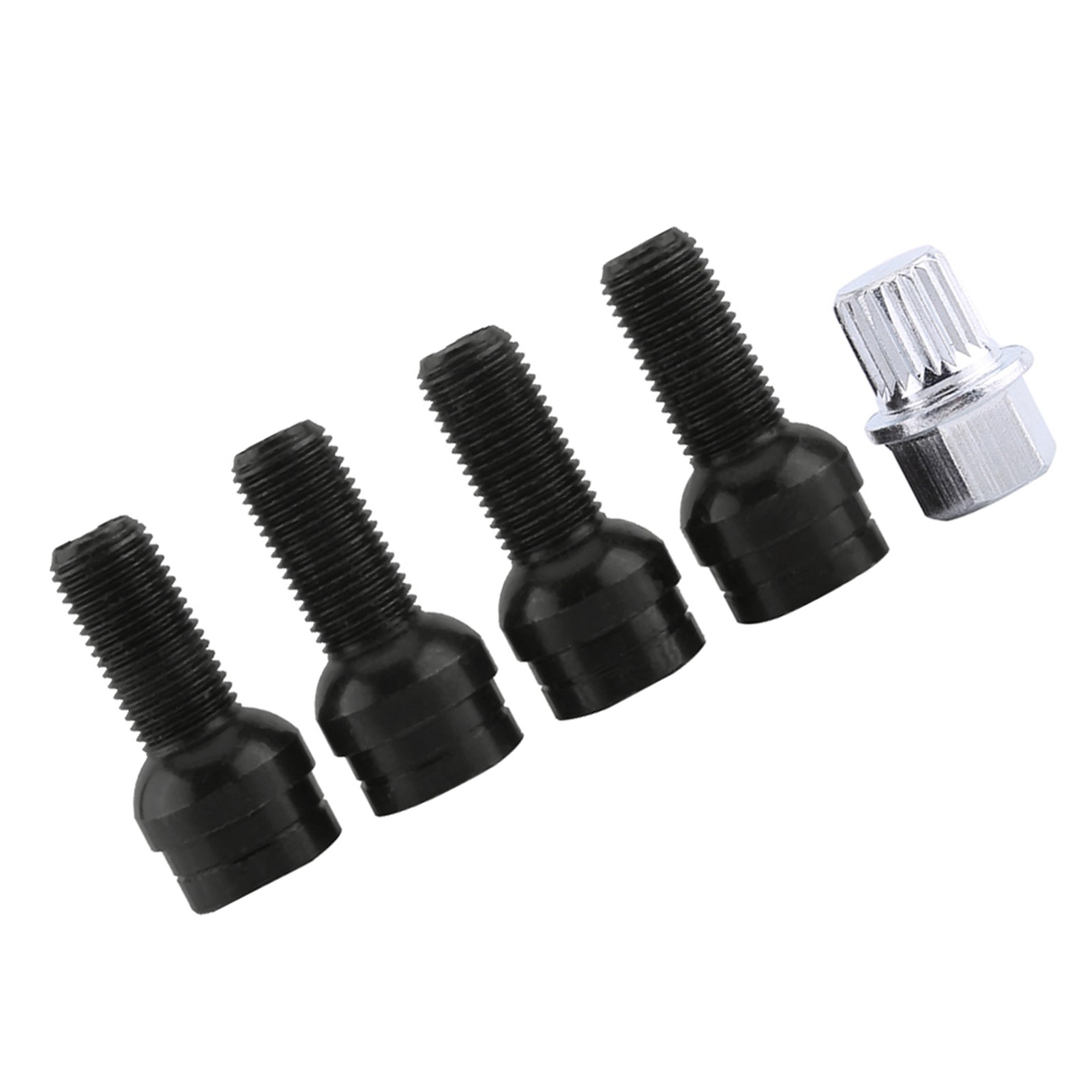 4+1 Diebstahlsichere Radmuttern Mit Schlüssel Für Golf 4, Mk4, B5 1998–2005, Sicherheitsbolzen, Teilenummer 8d0601139f, Befestigungssatz