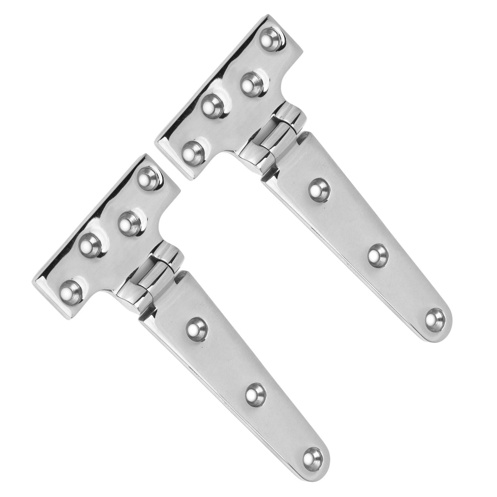 Paar Verstärkte T-scharniere Aus Seewasserbeständigem Edelstahl 316, Für Den Einsatz Auf Booten, 6x3 Zoll, Robuste Universal-befestigungselemente.