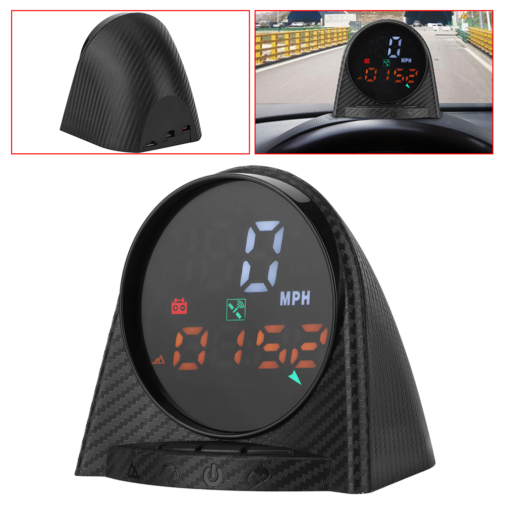 Gps-head-up-display (hud) Geschwindigkeit Höhe Zeit Kompass Geschwindigkeitsalarm Km/h Mph