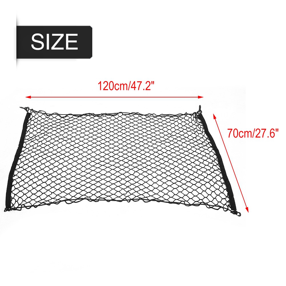 Elastisches Kofferraumnetz 70 X 120 Cm, Universeller Gepäckorganizer, Netz Zur Aufbewahrung Im Auto, Praktische Kofferraumaufbewahrung