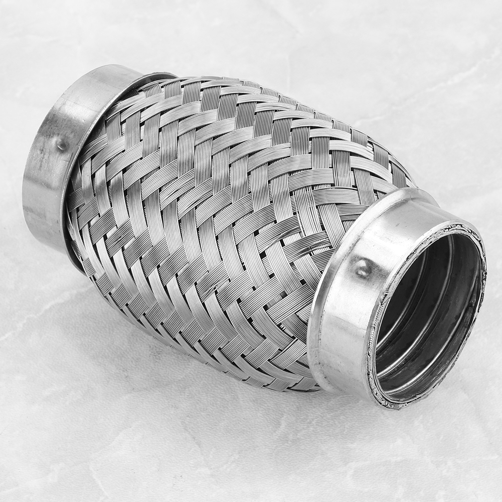 1,5 X 4 Zoll Edelstahl-auspuffflexrohr, Doppelt Geflochten, Innen Gewellt