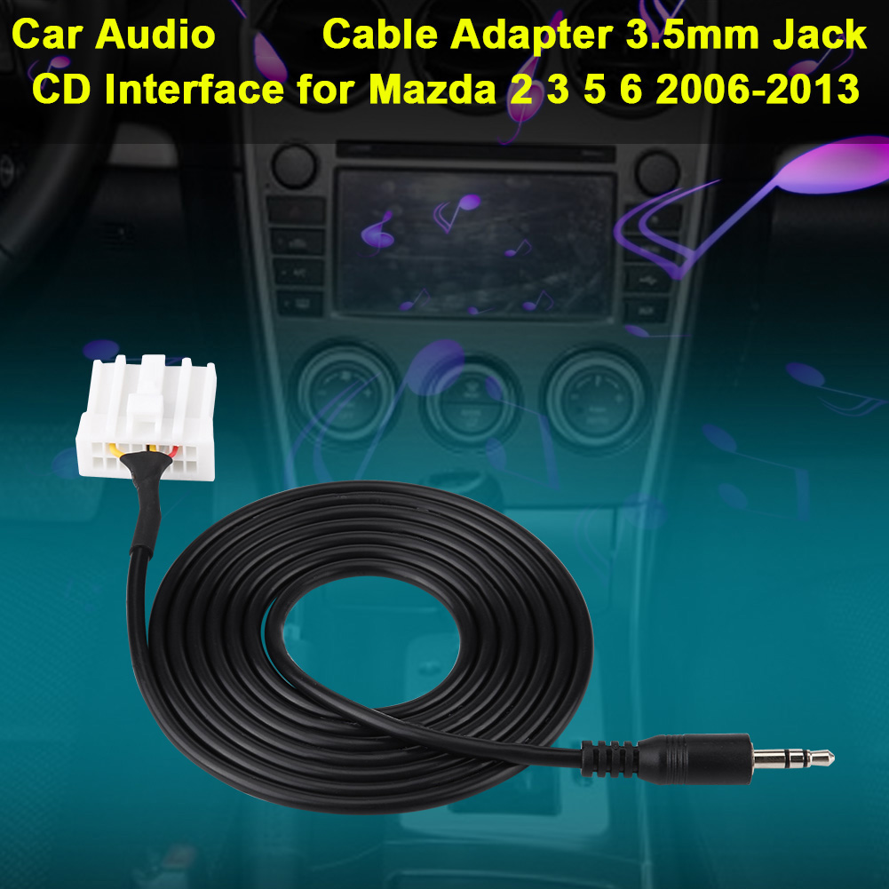 Autoradio-adapterkabel Mit 3,5-mm-klinkenstecker Und Cd-schnittstelle Für Mazda 2, 3, 5 Und 6 (2006–2013), Aux-anschluss, Kfz-zubehörset