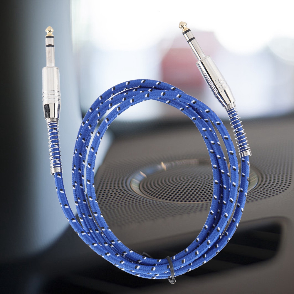 1,8 M Langes, Geschirmtes Audiokabel Für E-gitarre, 6,35-mm-klinkenstecker (männlich/männlich), 3er-pack, Instrumentenkabel Für Autos, Metallstecker
