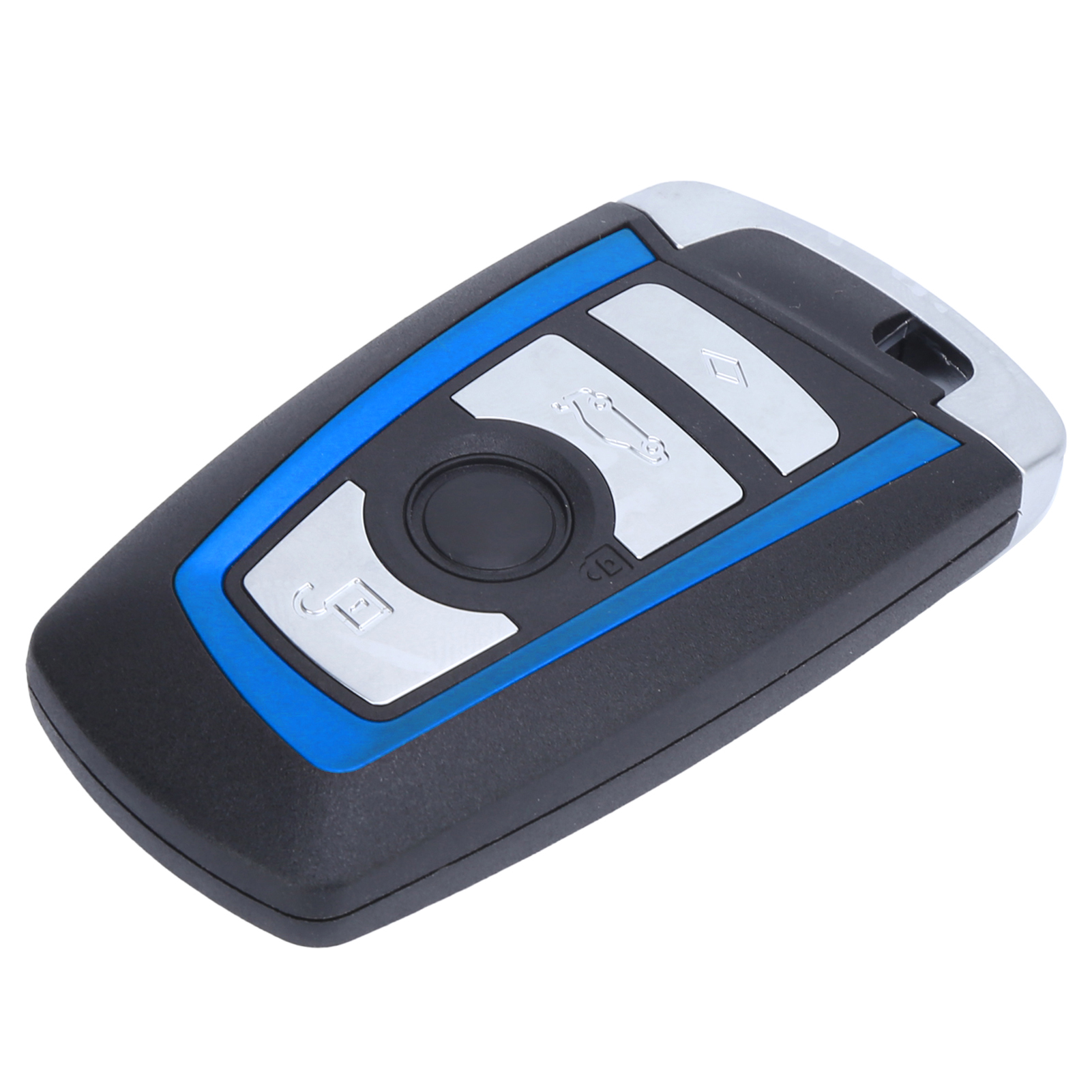 Blaue/silberne, Korrosionsbeständige Schutzhülle Für Autoschlüssel-fernbedienung, Passend Für Bmw 550i Gt (2010–2014), 4 Tasten