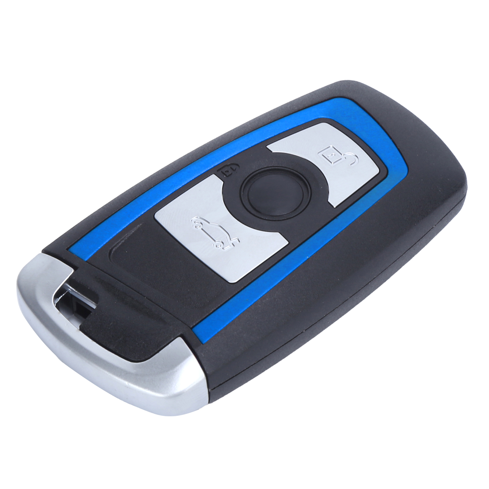 Blaue/silberne, Korrosionsbeständige Schutzhülle Für Den Autoschlüssel (ersatzteil) Für 550i Gt (2010–2011) Mit 3 Tasten