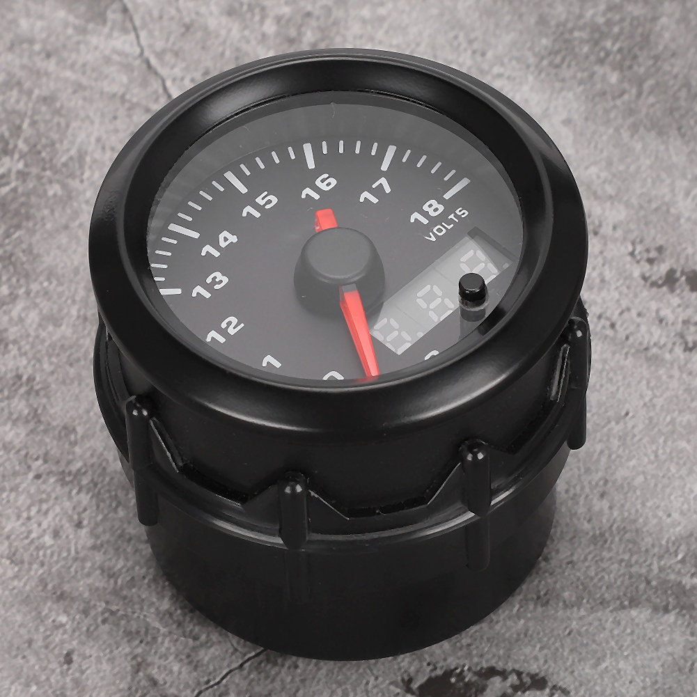 2-zoll-52-mm-autovoltmeter Mit 7-farbiger Digitaler Led-spannungsanzeige (modifizierte Teile)