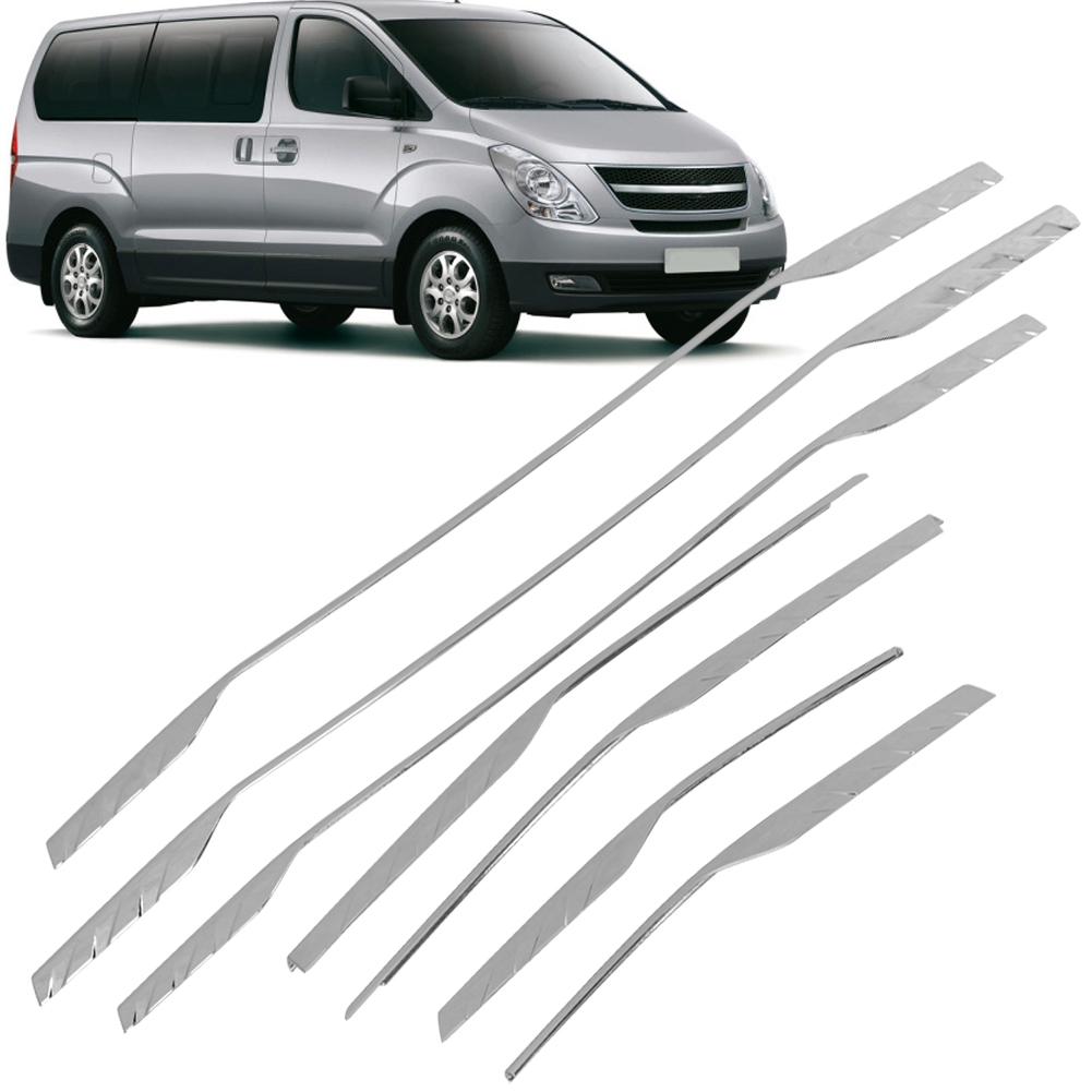 7-teiliges Set Kühlergrill-aufkleber Im Galvanisierungs-stil, Passend Für Hyundai Grand Starex H1 2019