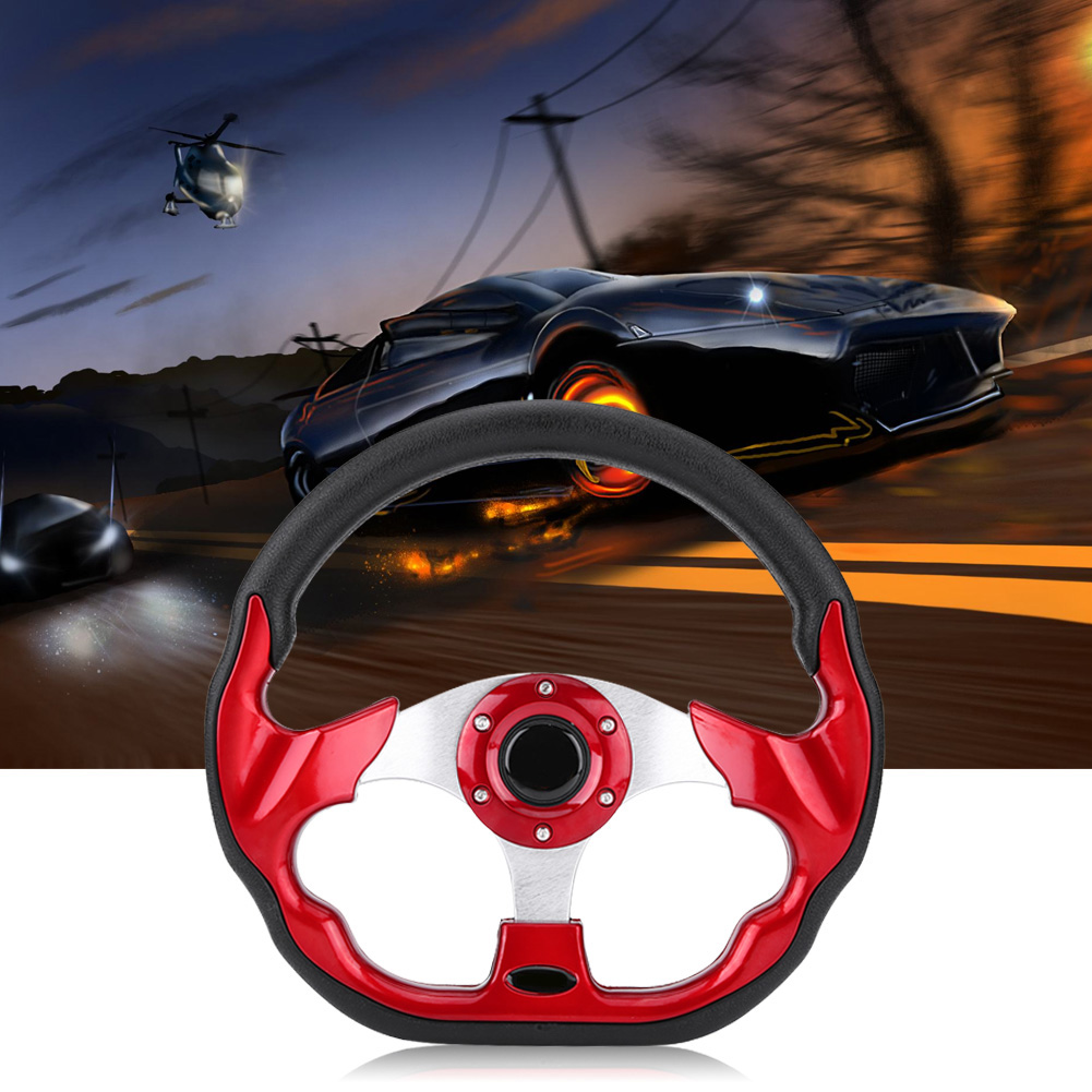 Mini-driftlenkrad Rot 320 Mm, Modifiziertes Carbon-rennlenkrad, Kompaktes Sportlenkrad Für Autos, Autotuning-zubehör.