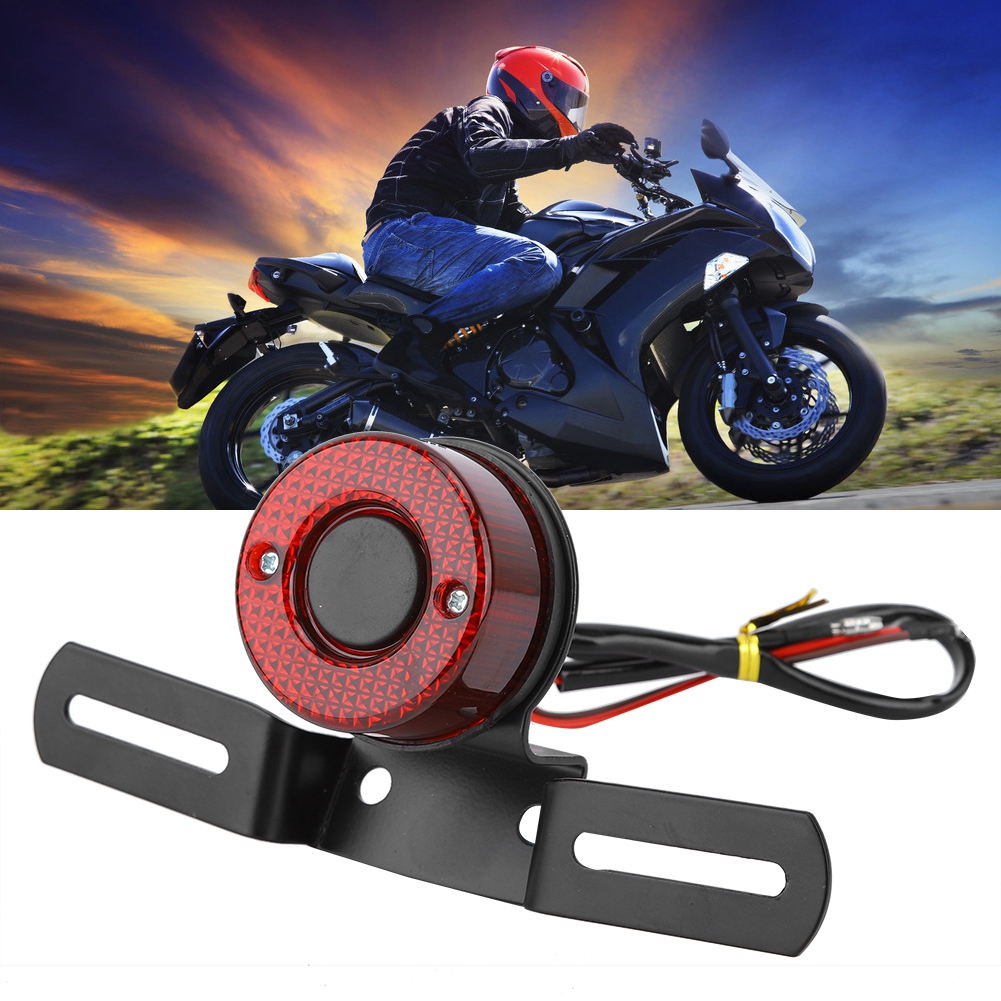 Universelles Retro-led-motorradrücklicht, Brems-/blinkerlicht, Bremslicht, Individuelle Umbauten, Motorradbeleuchtung, 12 V, Hohe Sichtbarkeit