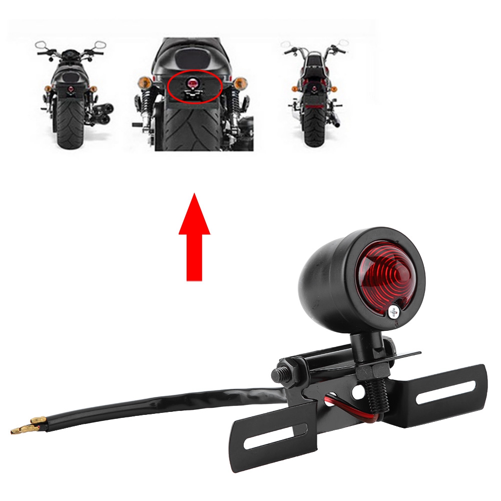 Universelles 12v-led-bremslicht Für Motorräder Und Roller, Hinterradbrems- Und Blinklicht, Einstellbare Blinkerleuchte, Wasserdicht, Umbausatz