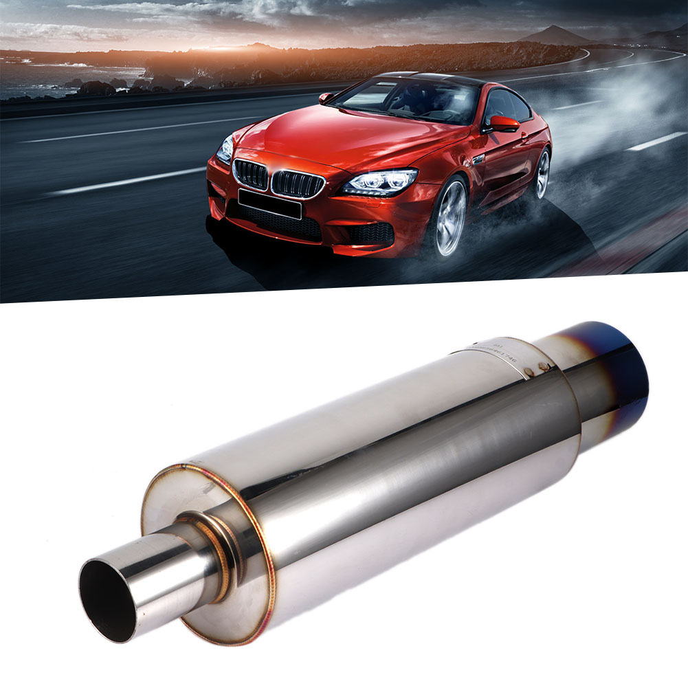 51 Mm/2 Zoll Gerades Auspuffendrohr Für Autos, Einlass/auslass, Universell, Modifiziertes Teil 51-114