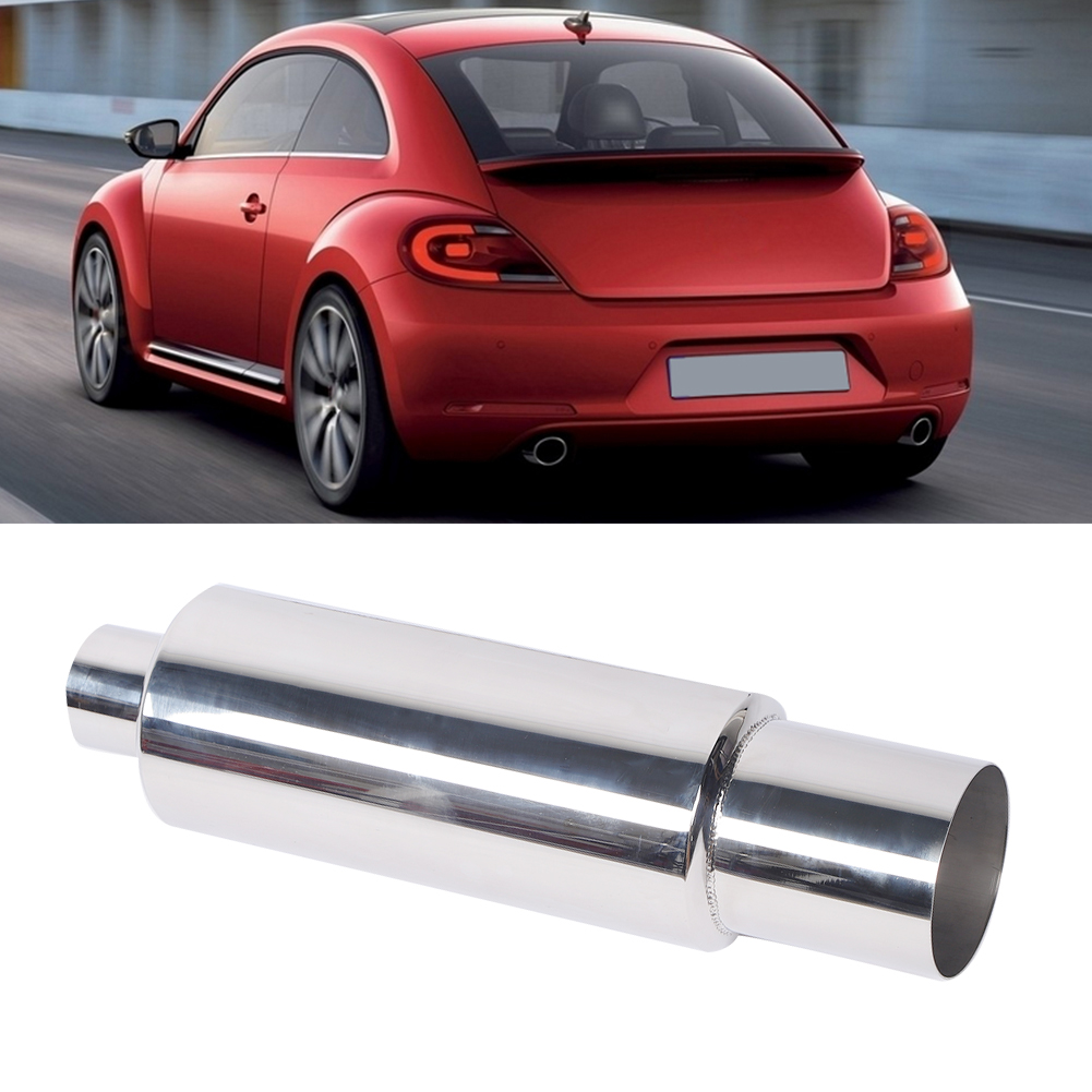 Auspuffendrohr Aus Edelstahl, Rund, Gerade, Universell Einsetzbar Für Motorräder Und Autos
