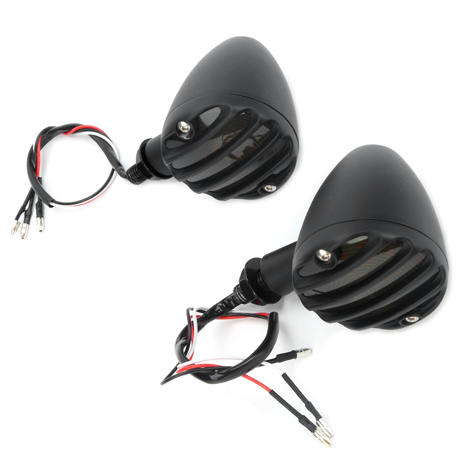 X Led-blinker Für Honda-retro-motorräder, Leuchtend Gelbe, Wasserdichte Blinker, Schwarze Blinkerbirnen, Motorradbeleuchtung