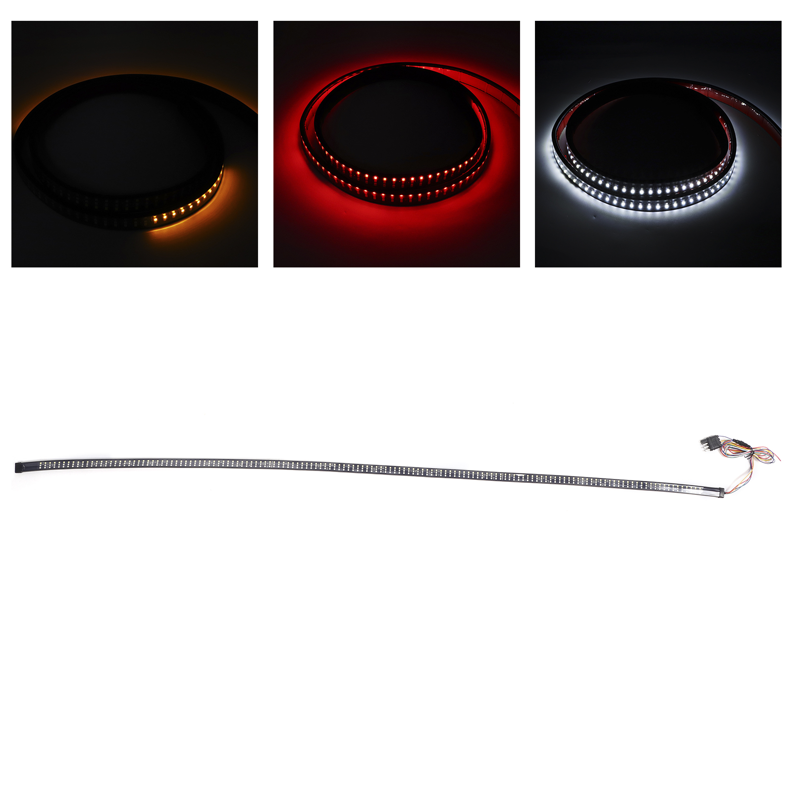 60-zoll-led-rücklichtleiste, Kofferraum-lichtleiste Mit 3 Chipreihen, Ip65 Wasserdicht, Universell 12–24 V, Positionslicht Für Pickups Und Geländewagen, Leistungsstarke Ausleuchtung