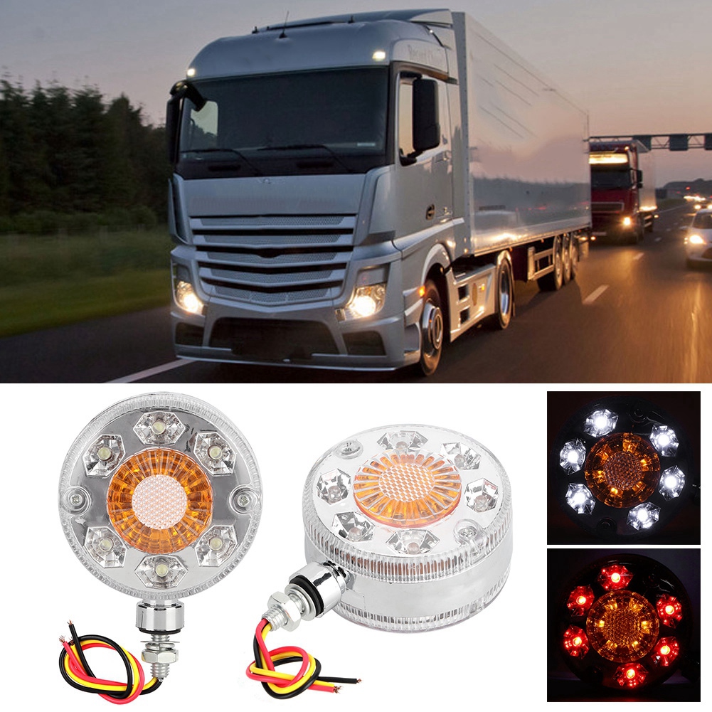 Rote Und Gelbe Led-seitenmarkierungsleuchten Für Lkw, Anhänger, Rückspiegel Von Schwerlastfahrzeugen, 24v Blinksignal