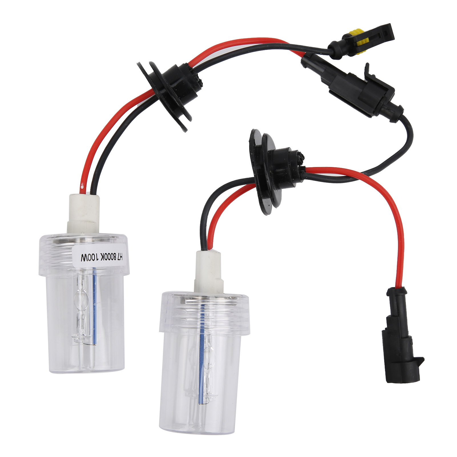 Paar H7 Xenon Hid 100w 8000k Blaue Scheinwerfer, 12v Autolampen, Leistungsstarke Autobeleuchtung, Set Mit 2 Straßenzugelassenen Lampen.
