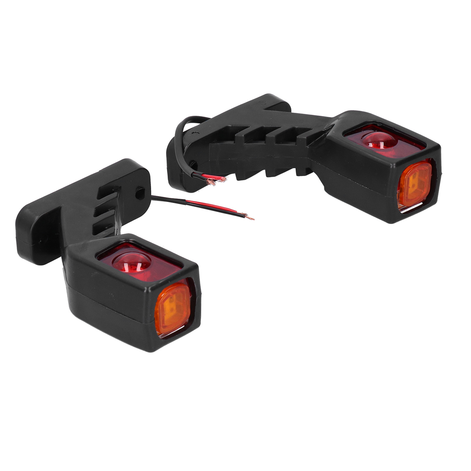 Paar 12-24v 9-led-seitenmarkierungsleuchten, Gelb, Weiß Und Rot, Außenleuchte Für Lkw Und Anhänger