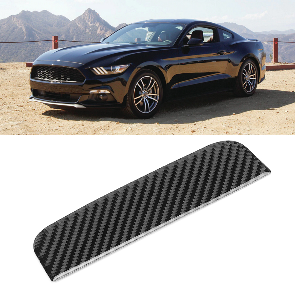 Aufkleber Mit Getränkehalter Aus Kohlefaser Zur Innenausstattung, Passend Für Ford Mustang 15-19, Linkslenker