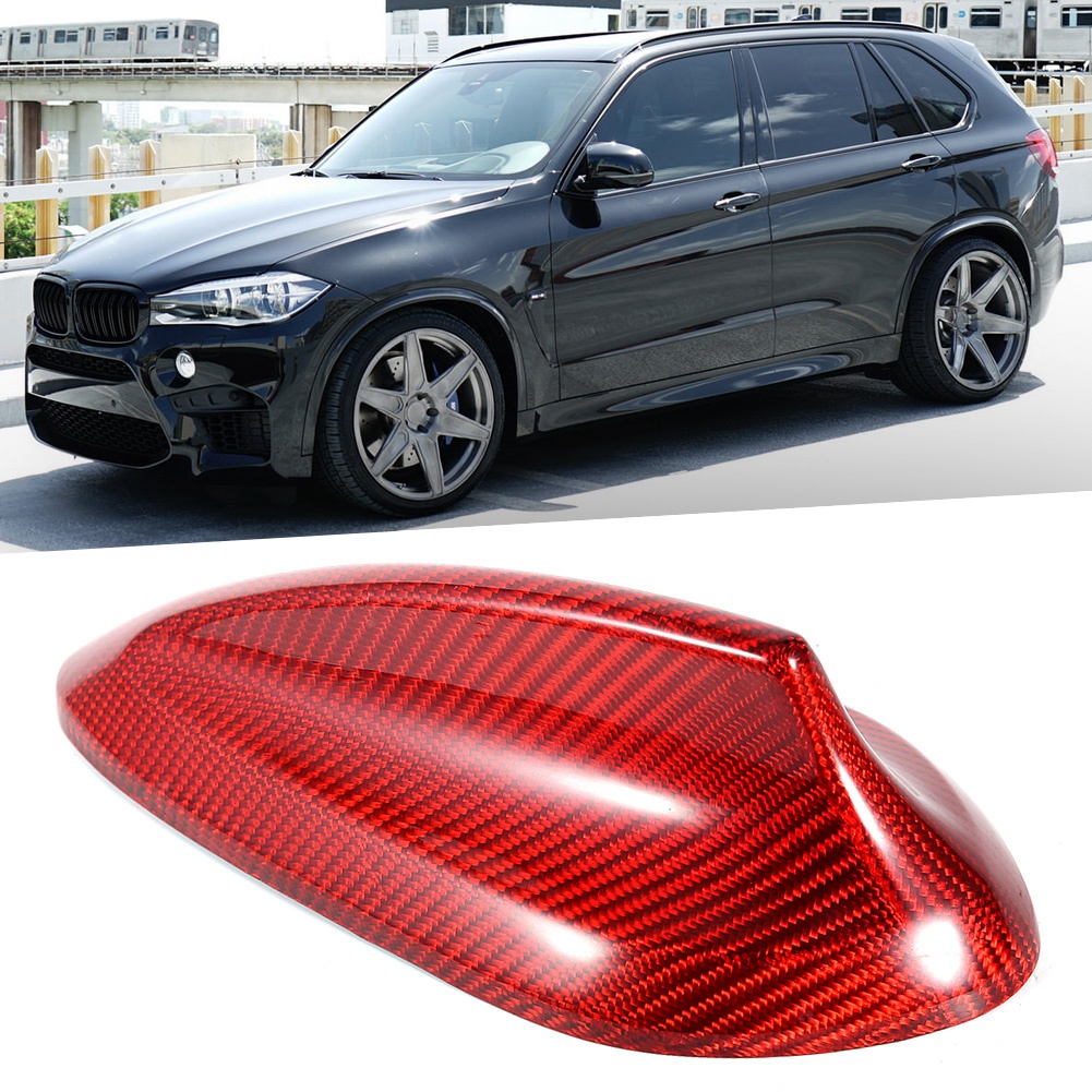 Antennenabdeckung Aus Kohlefaser, Zubehör Kompatibel Mit Bmw F15 (2012–2018), Rot