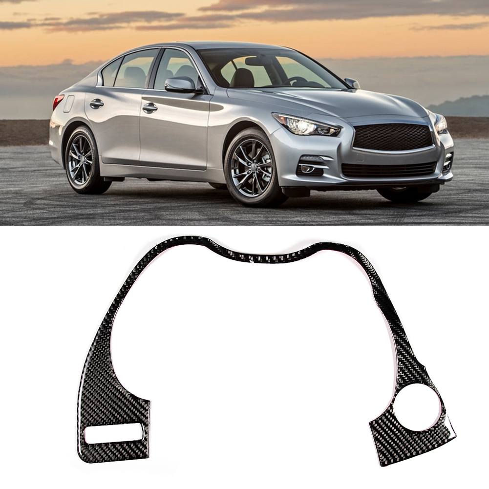 Armaturenbrett Aus Echtem Carbonfaser, Rahmenverkleidung Für Infiniti Q50 Q60, Innenraumabdeckung, Sportliche Ausführung