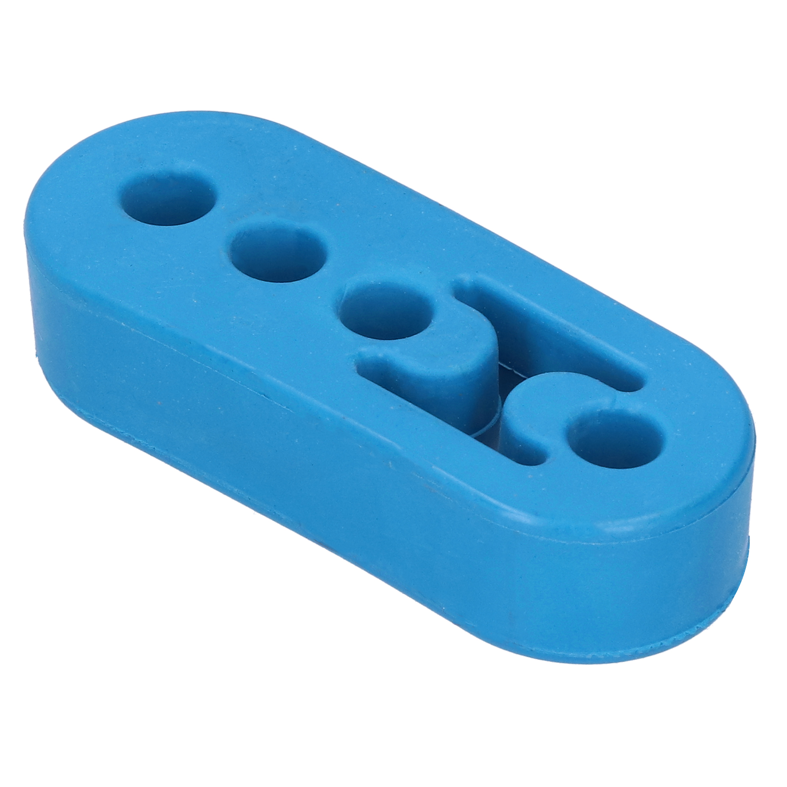 12-mm-schalldämpferhalterung, Verstellbare 4-loch-auspuffrohrhalterung, Polyurethan-antivibrationsdämpfungspad, Universell Blau