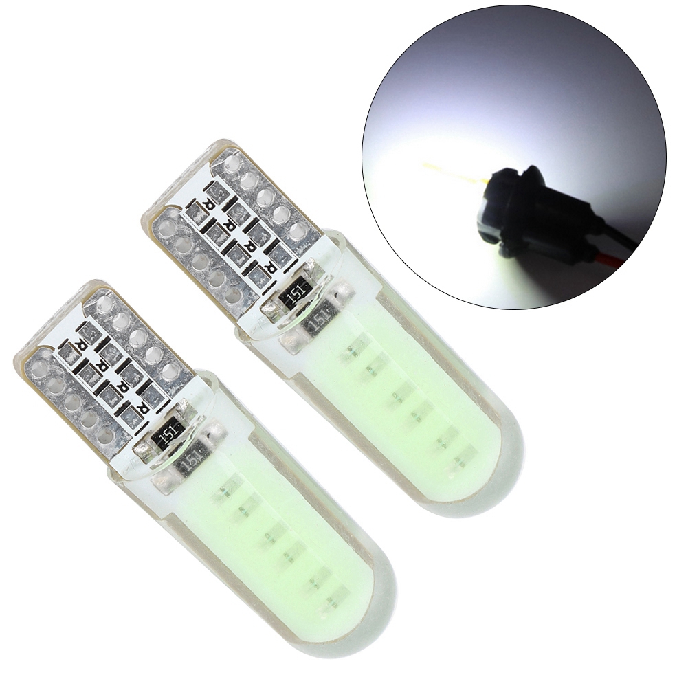 10 Stück T10 Cob Doppelseitige Silikon-led-seitenmarkierungsleuchten Für Autoparkplätze, Weiß