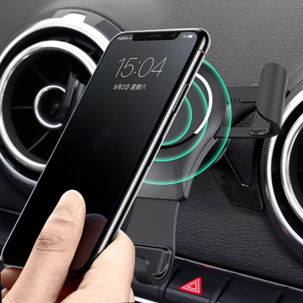 Auto-handyhalterung Aus Aluminiumlegierung, 4-6 Zoll, Kompatibel Mit Audi A3 S3 2014-2019
