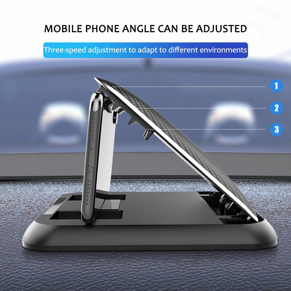 Universelle Auto-handyhalterung Aus Kohlefaser, Clip Für Handys Von 3 Bis 7 Zoll, Armaturenbretthalterung, Autozubehör