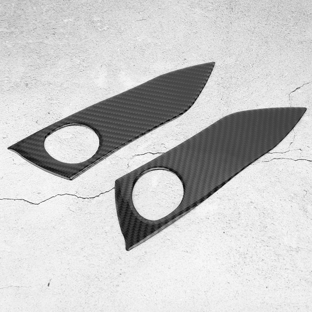 Stück Carbonfaser-warnlichtschalter-zierrahmen Passend Für Toyota Rav4 2006-2012