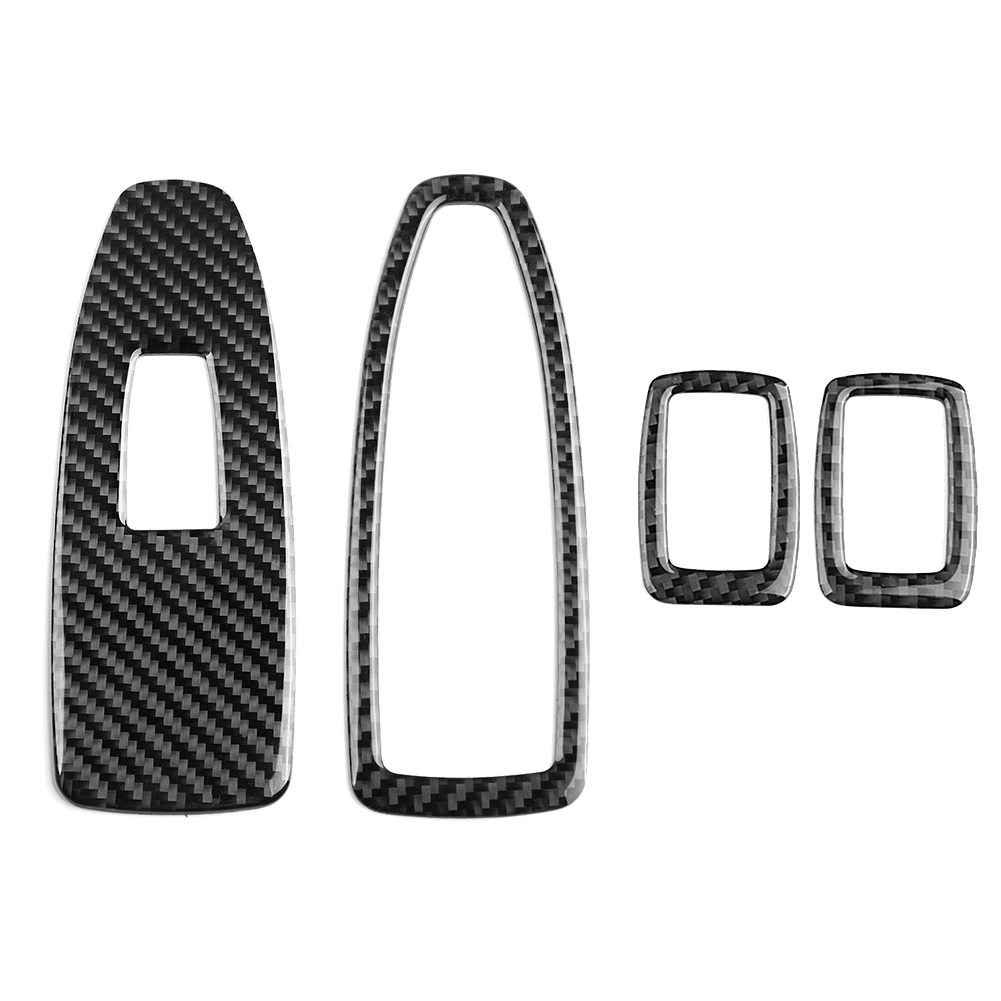 4-teilige Carbon-zierleisten-schutzfolie Für Fensterheber-abdeckungen Für Bmw 3er Und 4er (2013–2019)