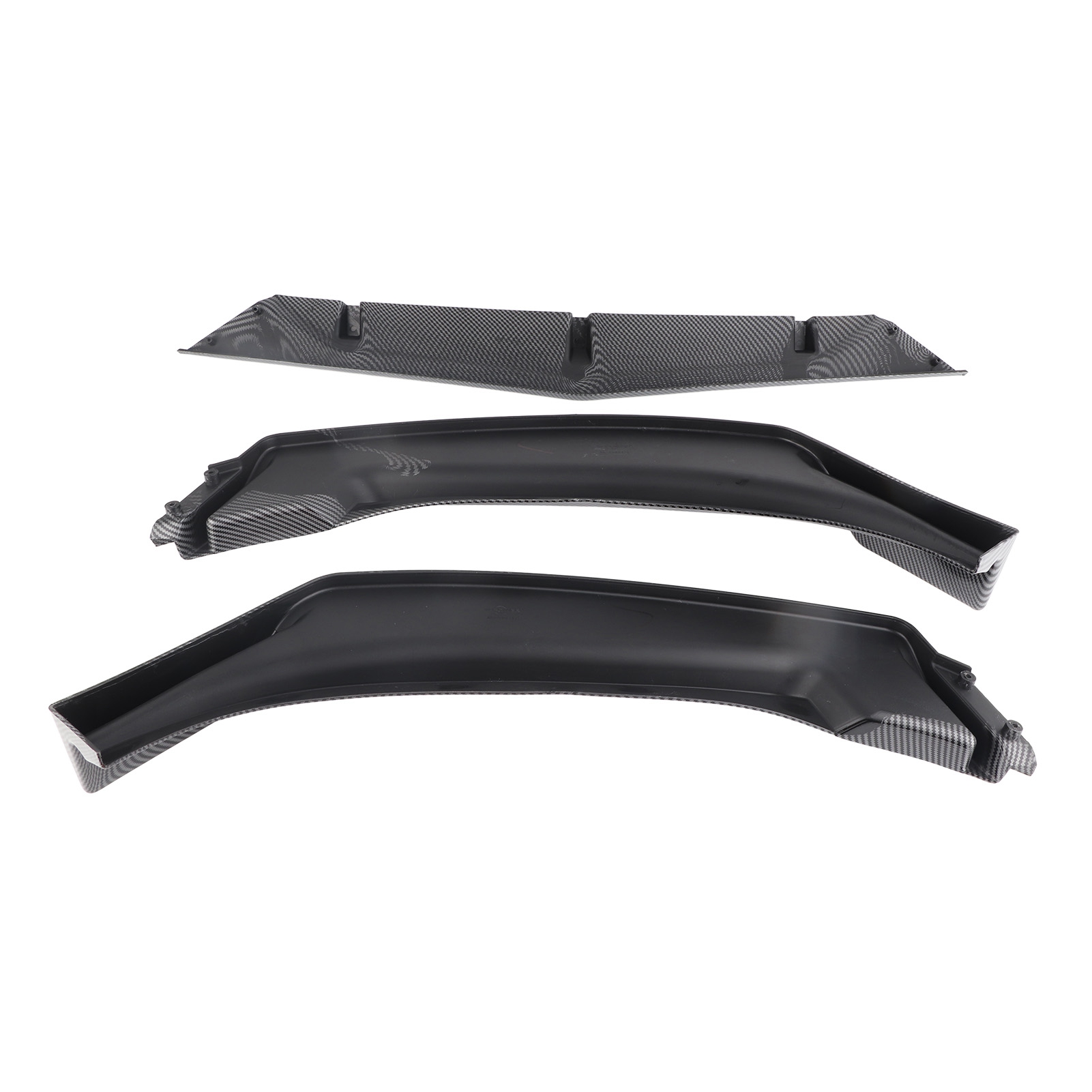 3-teiliger Frontstoßstangen-lippenspoiler In Carbonfaser-optik, Passend Für Mazda 3 Axela 2014–2019