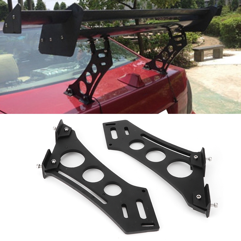 Universeller 10-zoll-heckspoiler, Cnc-gefräste Aluminium-montagehalterung Für Rennheckflügel, Heckspoiler-montagehalterungen, Verstellbarer Spoilerbeinsatz, Auto-ersatzteil.