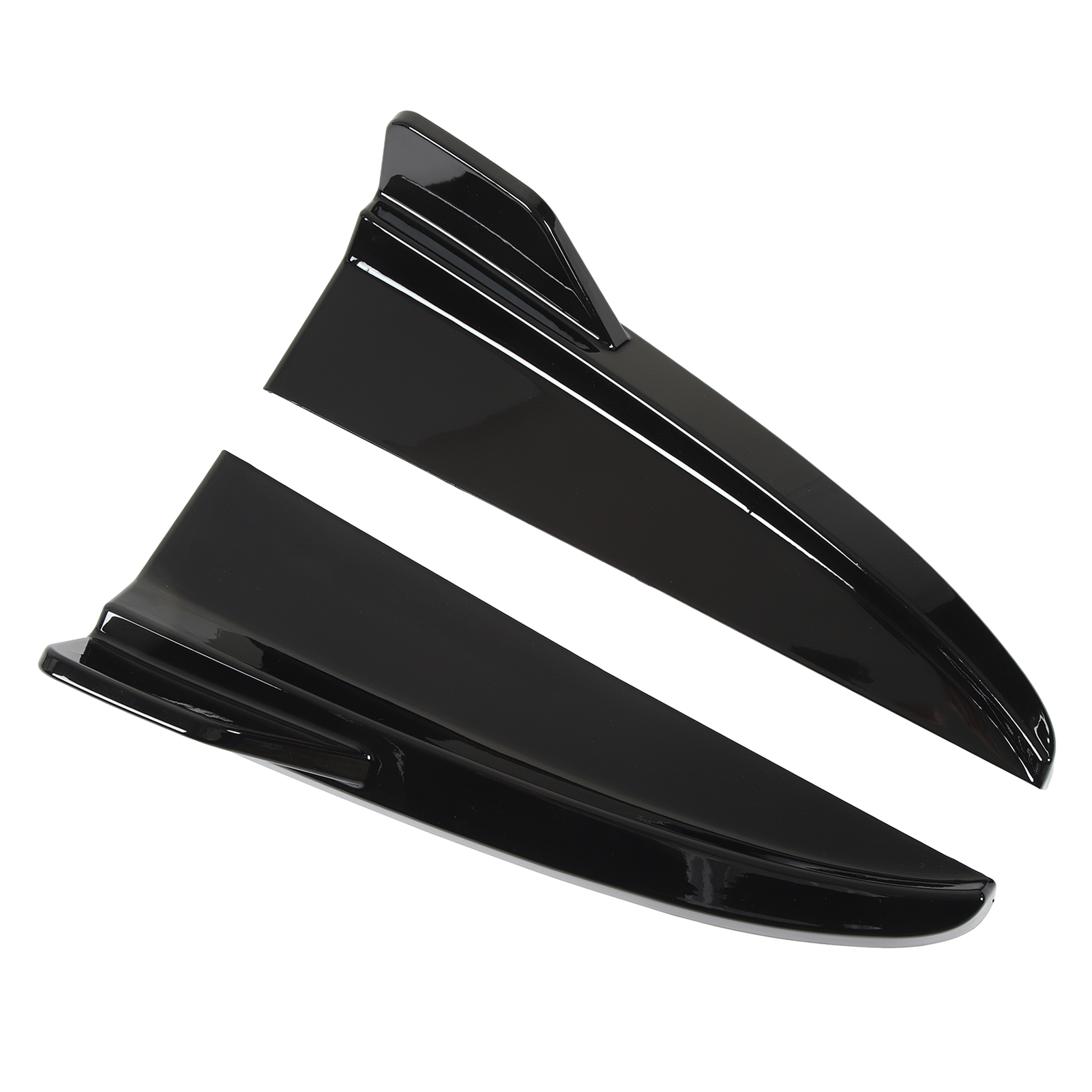 Heckstoßstangen-diffusorlippe Als Ersatz Für Mercedes-benz C-klasse W205 C43 Amg Line (2015–2021), Glänzend Schwarz, 2-teiliges Set