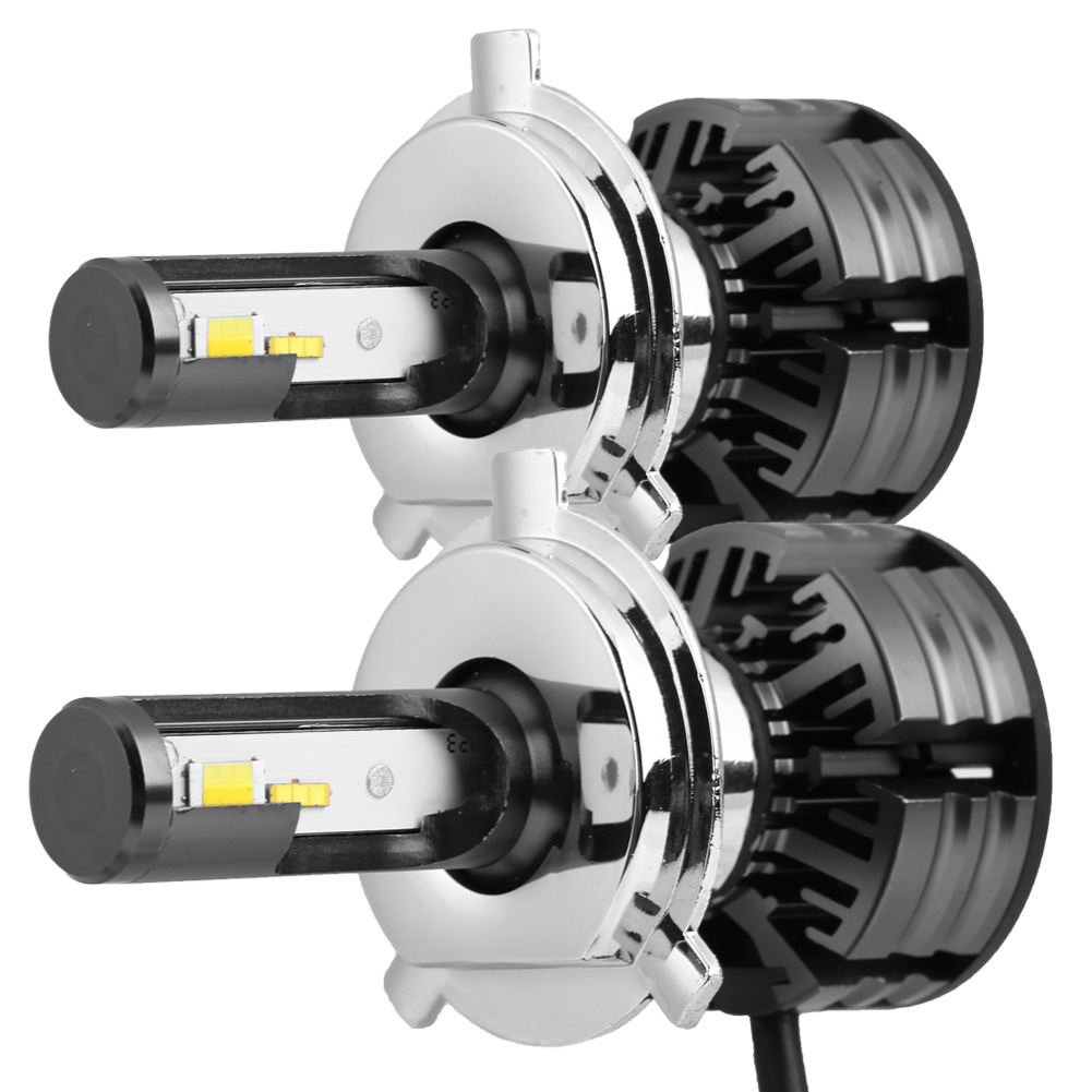 Paar Ultrahelle H4-led-autoscheinwerfer, 3000k, 4300k, 6000k Blinklampen, Superhelles Frontlicht-set, Einfacher Austausch, 2 Stück