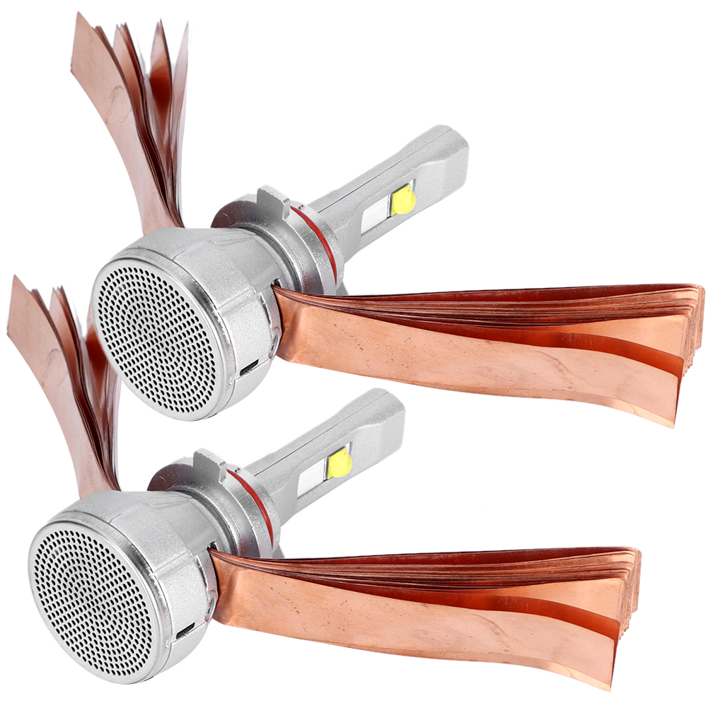 2 Stück Mini-led-autoscheinwerfer Mit Doppelter Wärmeableitung, 6000k, 800lm, 12v9006