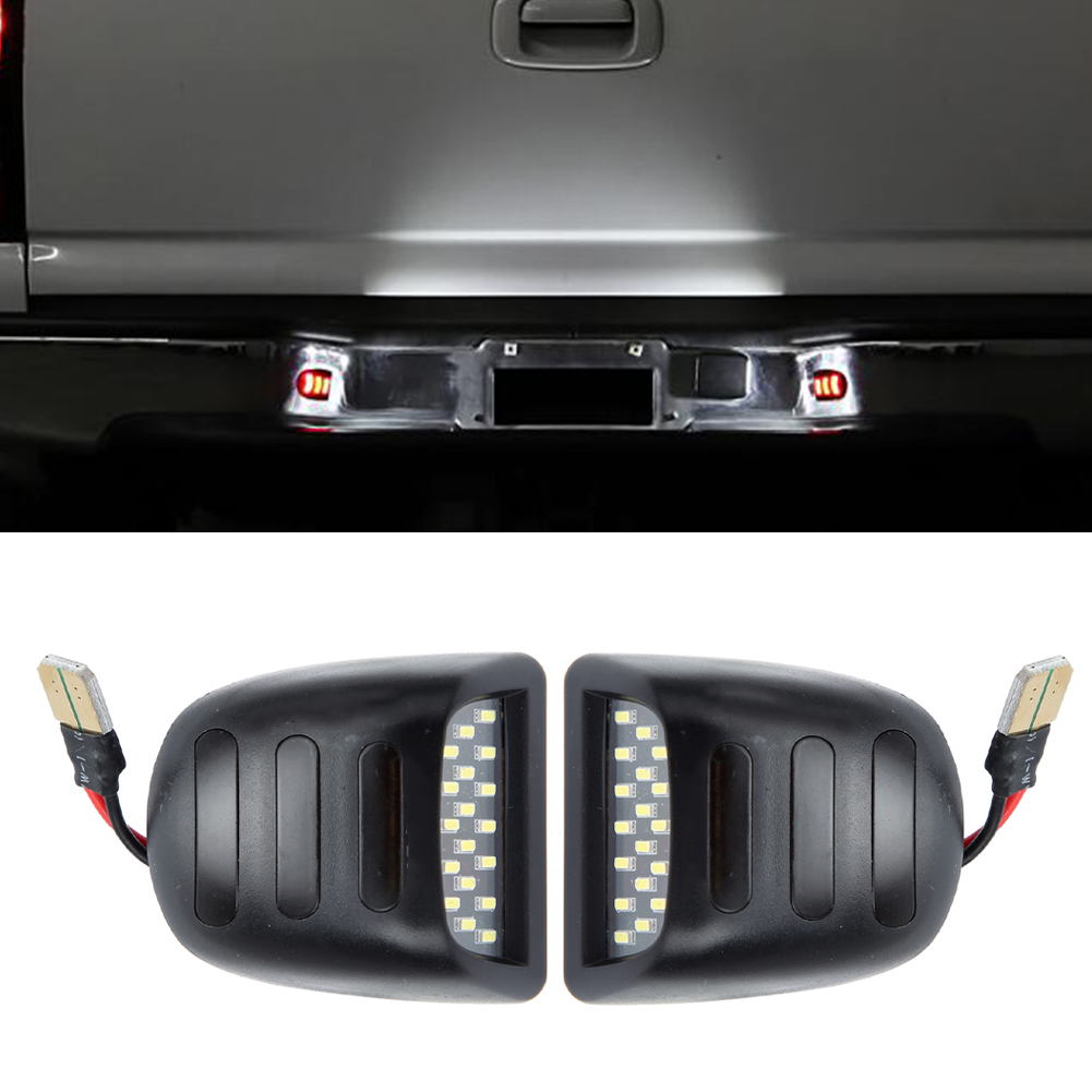 2 Led 12v Kennzeichenleuchten Für Chevy Silverado 1500 1999-2013, Weiße Kennzeichenleuchten, Paar Kfz-kennzeichenleuchten