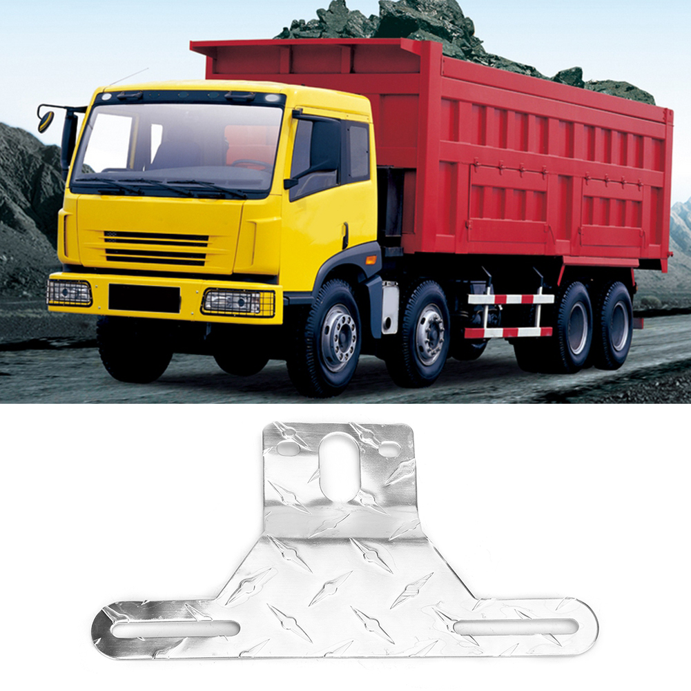 Kennzeichenhalterung Aus Silberfarbenem Aluminium Für Lkw-anhänger, Robuste Lampenfassung