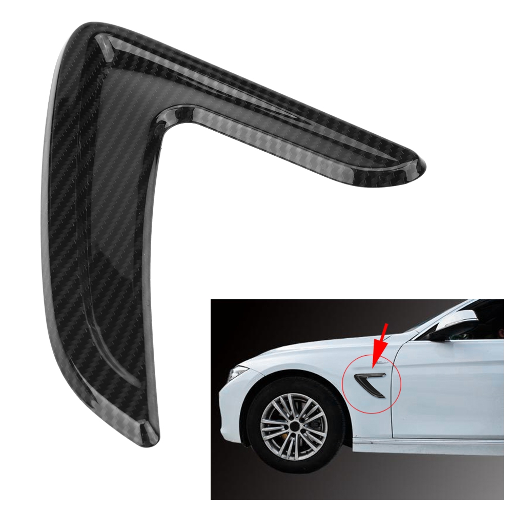 Seitliche Lüftungsschlitzblenden Aus Carbonfaser Für Bmw 3er F30 (2012–2016), 2-teiliges Set, Echte Carbonfaser, Sportliche Optik