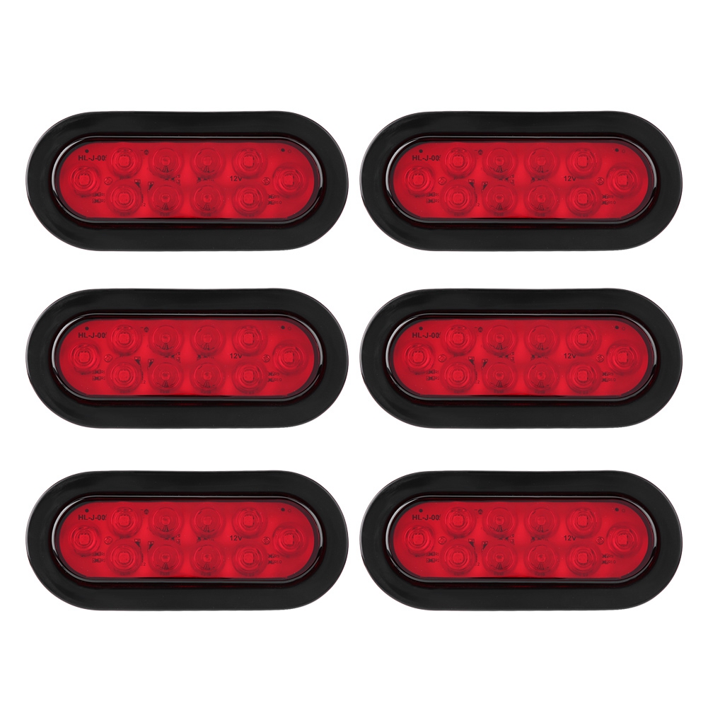 6 Stück 12v 10leds Anhängerleuchten Brems-/blinker-/rückleuchten Für Anhänger, Lkw Und Transporter
