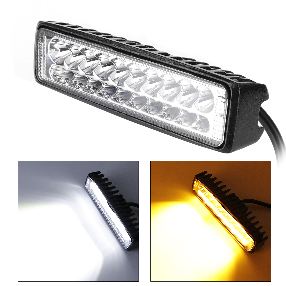 60-w-led-projektor Mit 20 Leds Für Autos Und Motorräder, Zweifarbiger Arbeitsscheinwerfer, Fahrlicht, Außenbeleuchtung