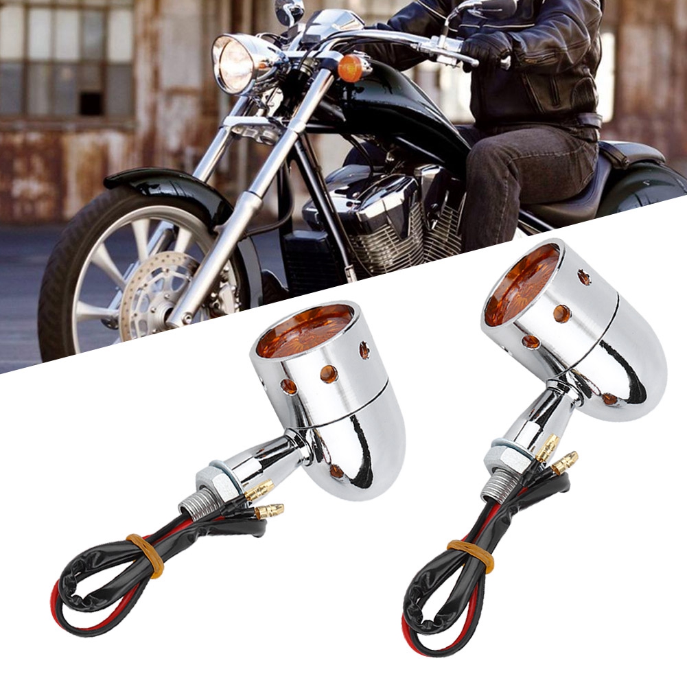 Led-blinker Im Retro-bullet-stil Für Motorräder, Kontrollleuchte Für Motorräder, Gut Sichtbare Glühbirne