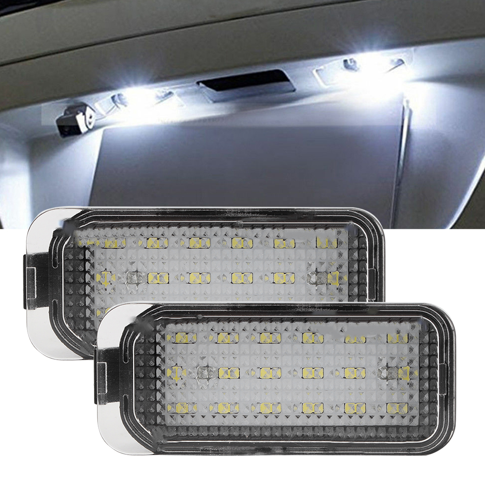 Led-kennzeichenbeleuchtung 12v 3200k 18 Leds X2 Für Focus Dyb 10-dc12v, Warmweiße Kennzeichenbeleuchtung, 2-teiliges Kennzeichenbeleuchtungsset.