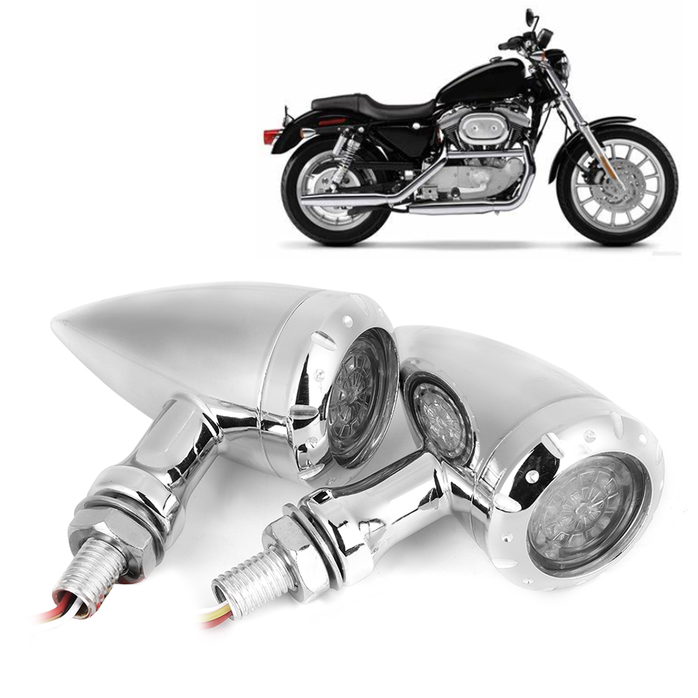 10-mm-led-motorradblinker, Blinkende Richtungsanzeigen X2, Signalleuchten
