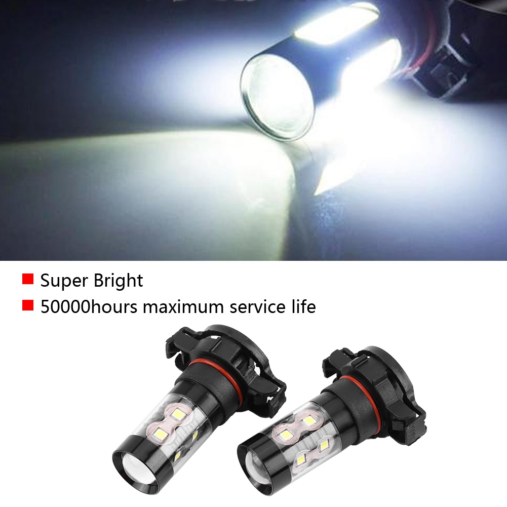 2 H16 12v-24v 50w Hochleistungs-led-lampen, Tagfahrlicht Und Nebelscheinwerfer, Helles, Kaltweißes Licht, Kfz-zubehör, Paar