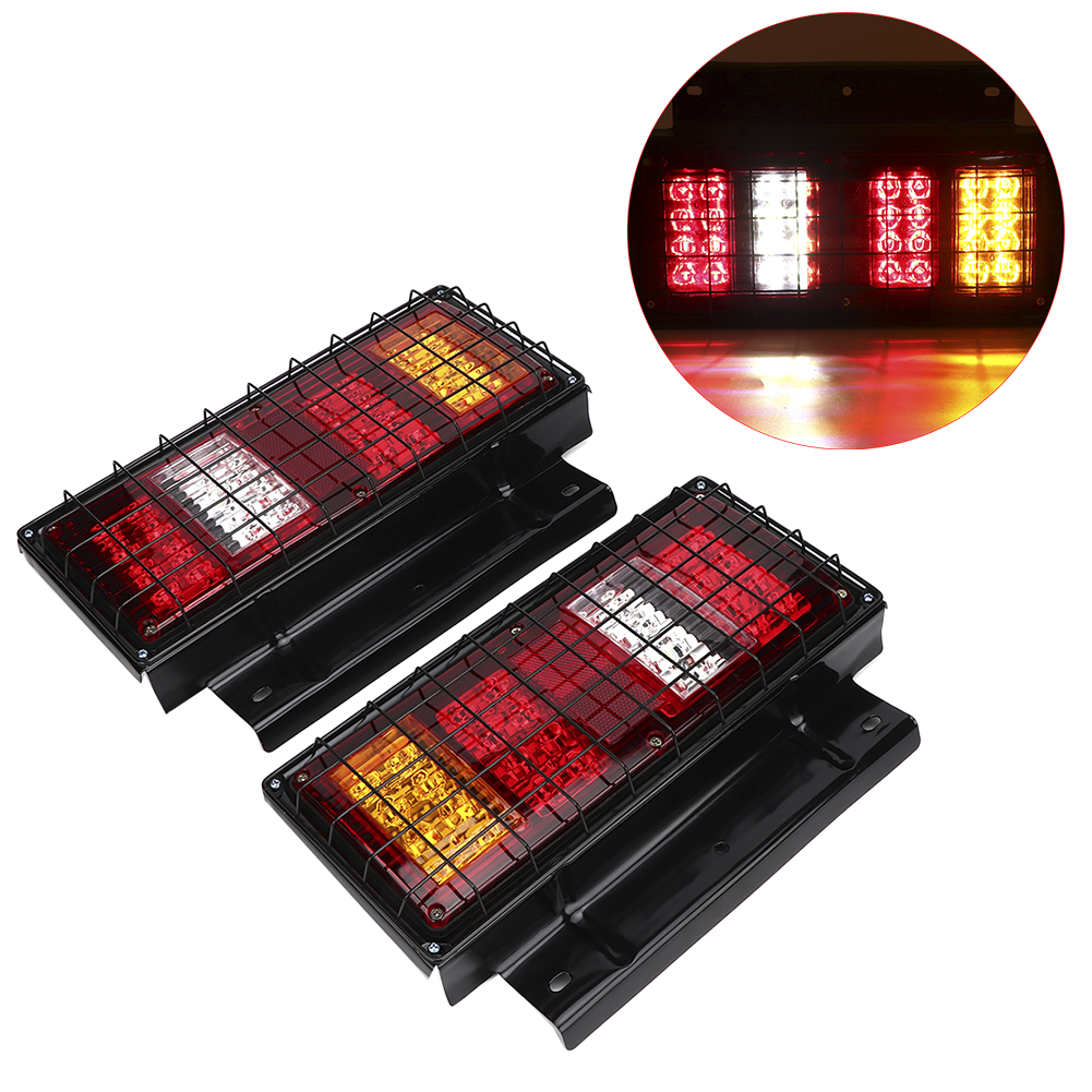 2 Stück 12v 32leds Wasserdichte Rückleuchten Superhelle Rücklichtlampe Für Lkw Anhänger Boot