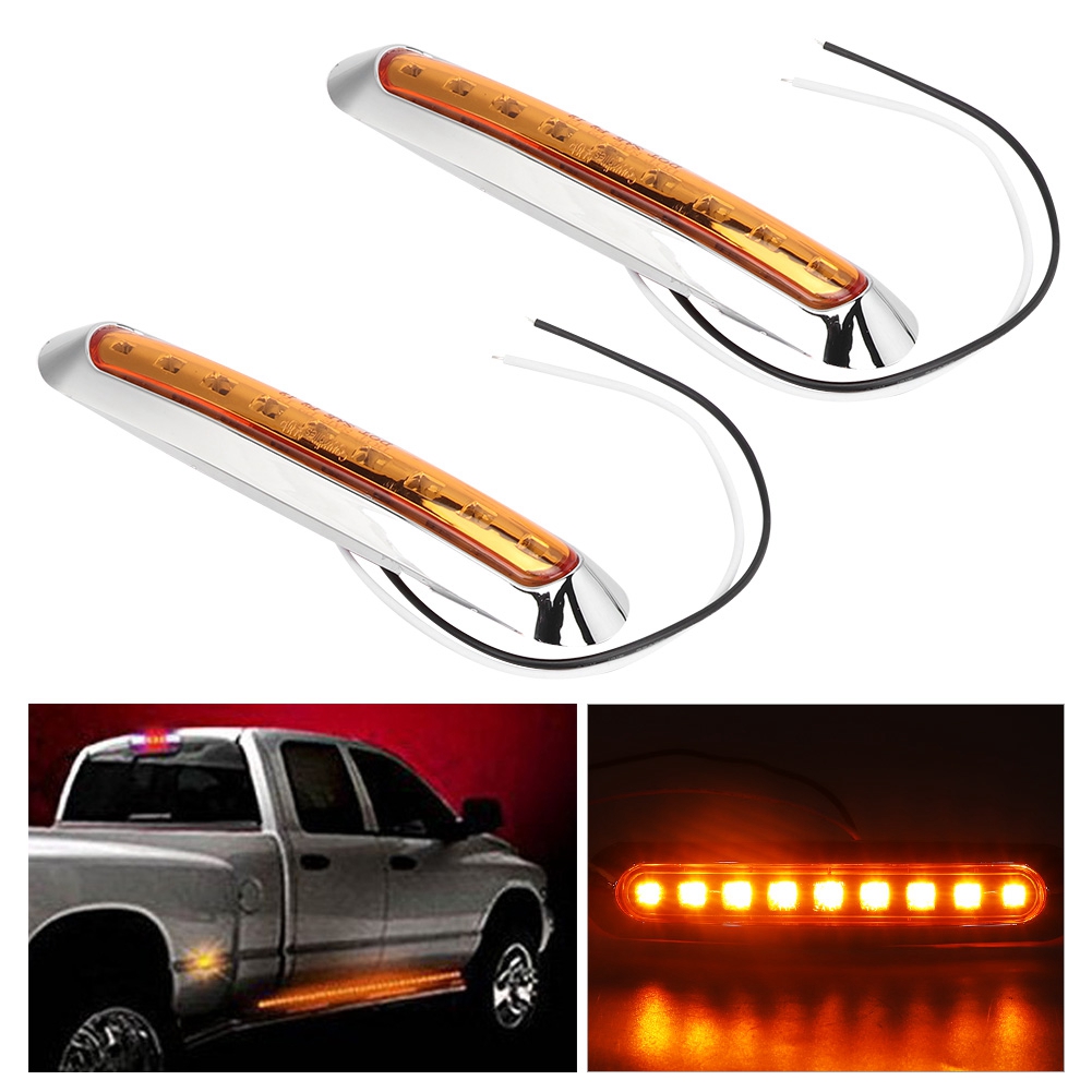 2 X 9 Led-seitenmarkierungsleuchten, Blinklichter Für Anhänger/lkw