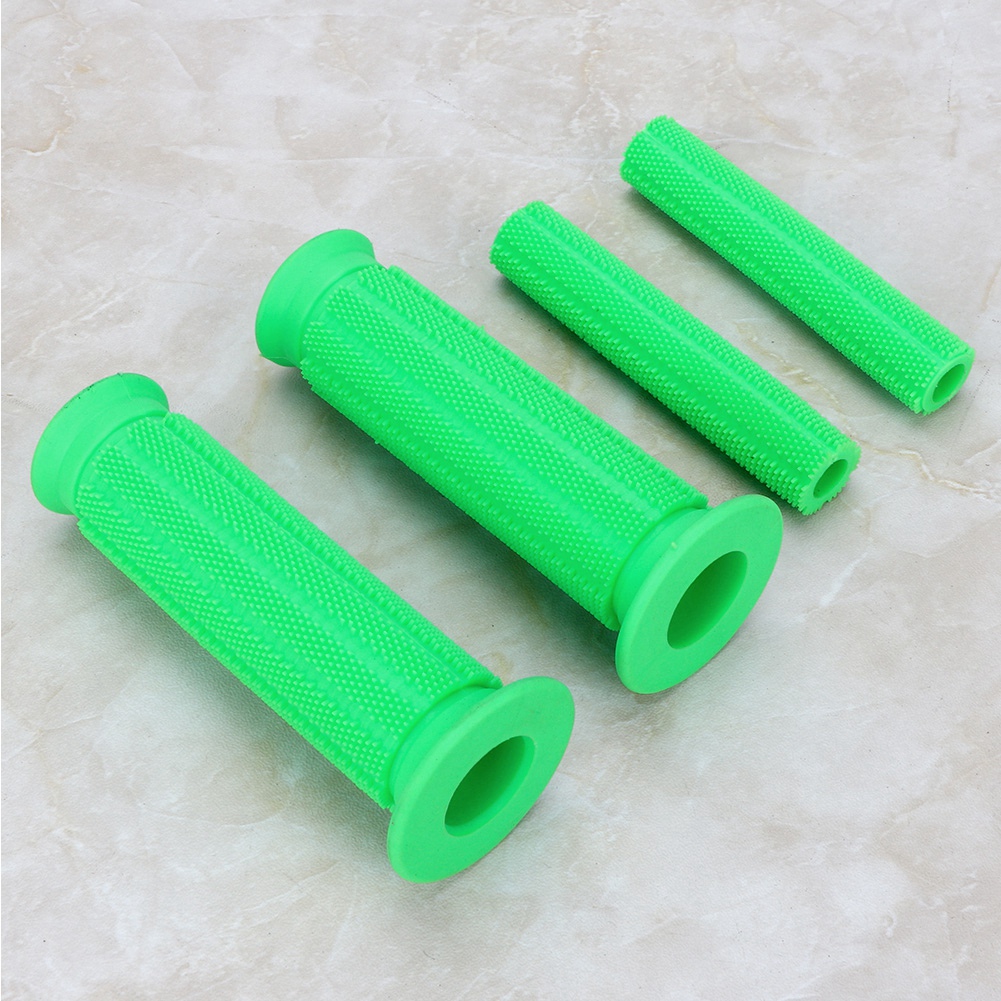Universeller 22-mm-motorradlenkergriff Aus Rutschfestem Gummi, Paar Weiche Überzüge Für Bremshebel, Grün, Kompatibel Mit Roller Und Motorrad.