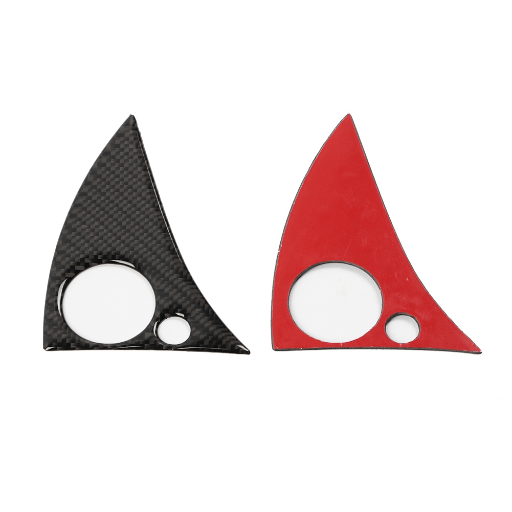 2 Stück Carbonfaser-lenkradzierfolienaufkleber Für Mercedes W204 C-klasse 2007-2010