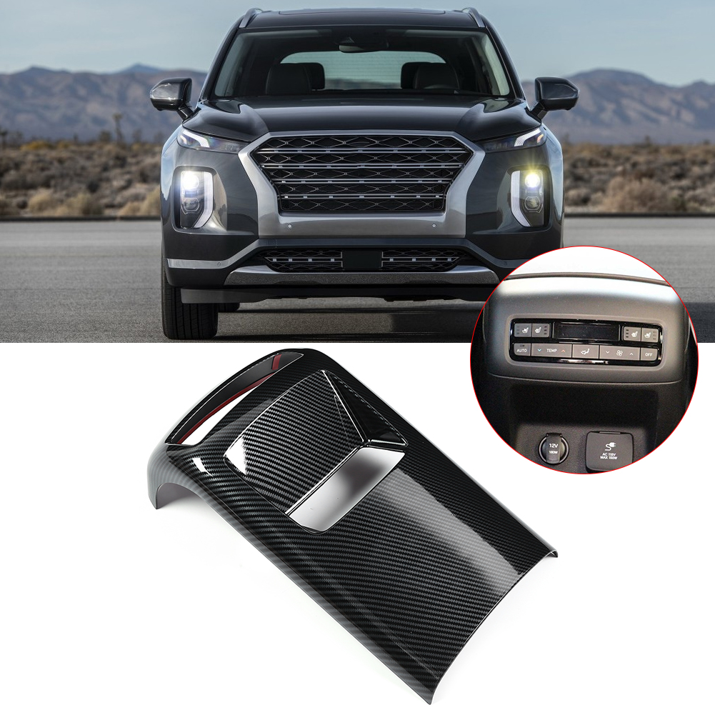 Lüftungsauslassblende Hinten In Carbonfaser-optik, Passend Für Hyundai Palisade 2019-2020